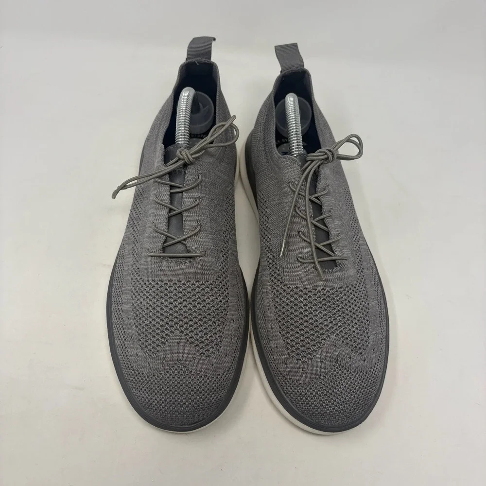 Kenneth Cole Brent Flex Wingtip Oxford‎ Shoes Mens 9.5 Gray Knit Flex System RF